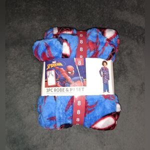Marvel Blue and Red Spider-Man Robe and Pajama Set